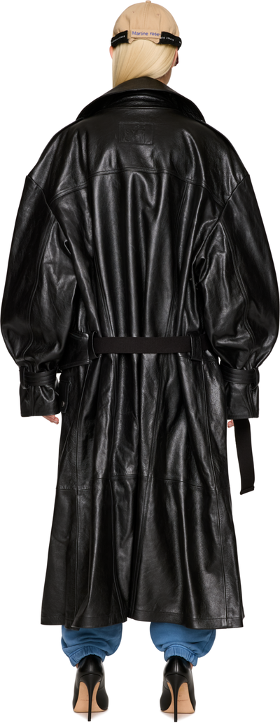 Martine Rose Bumbag Trench Leather Coat