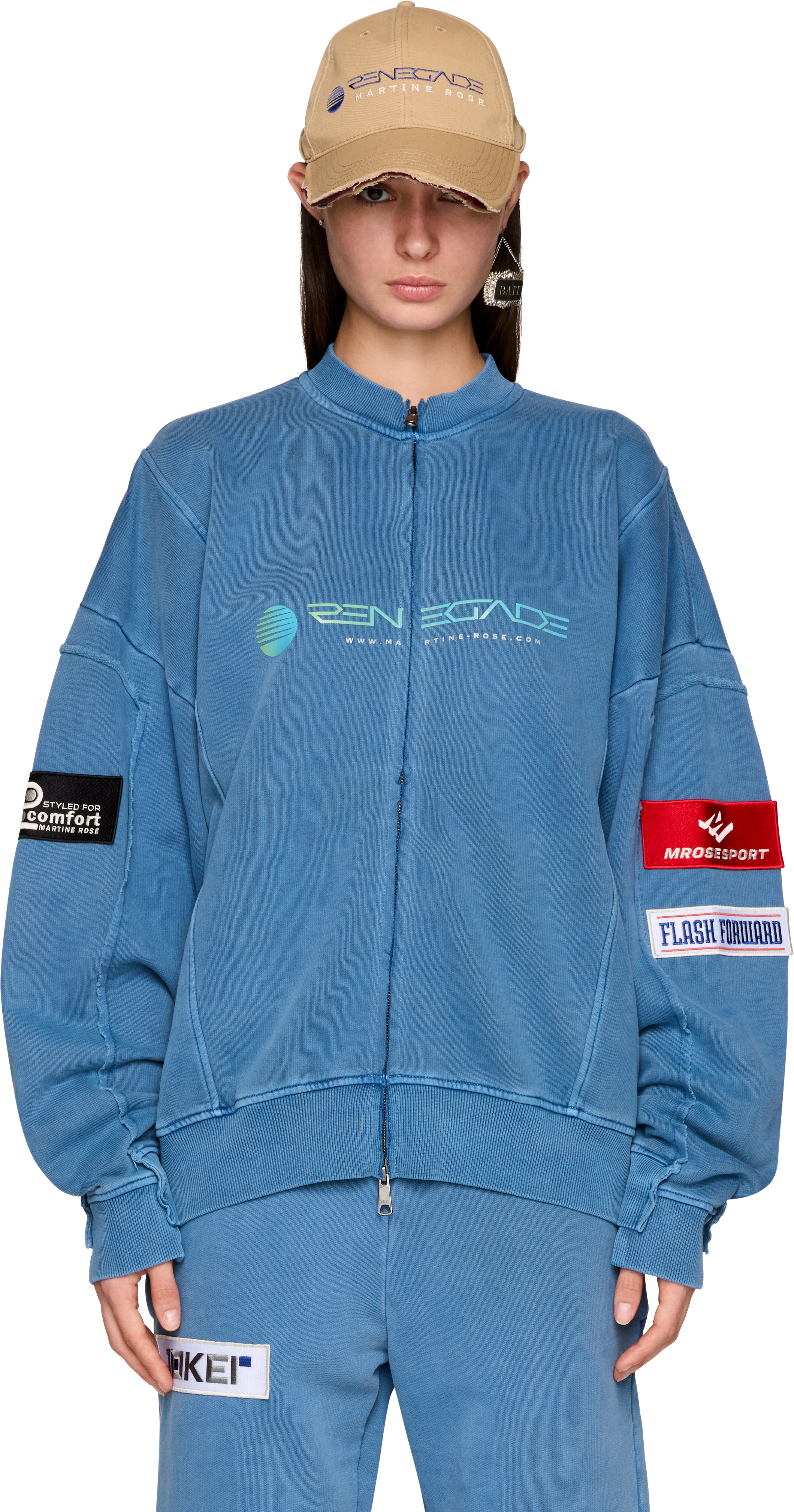 Picture of Zip Up Crew Sweatshirt