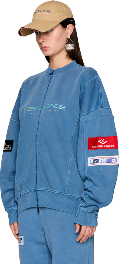 Martine Rose Zip Up Crew Sweatshirt