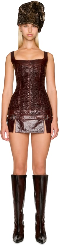 Picture of SMK Leather Mini Dress