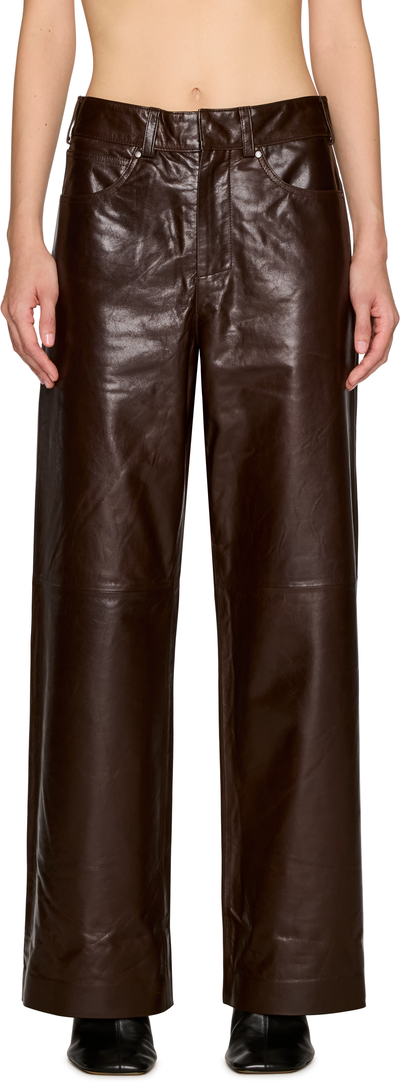 Entire Studios Straight Leg Leather Pants