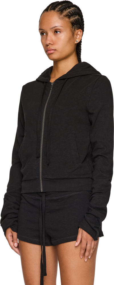 Entire Studios Lightweight Cropped Zip-Up Hoodie
