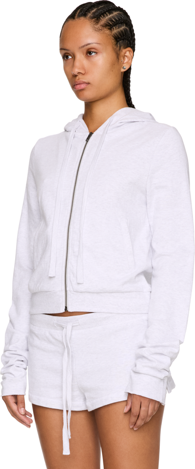 Entire Studios Lightweight Cropped Zip-Up Hoodie