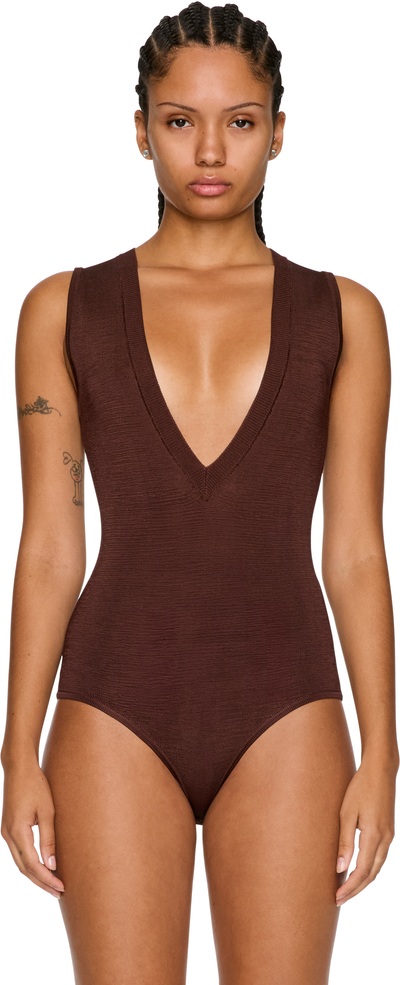 Entire Studios Deep V-Neck Bodysuit
