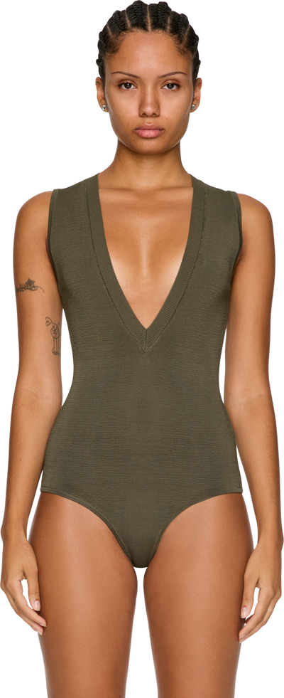 Entire Studios Deep V Neck Bodysuit