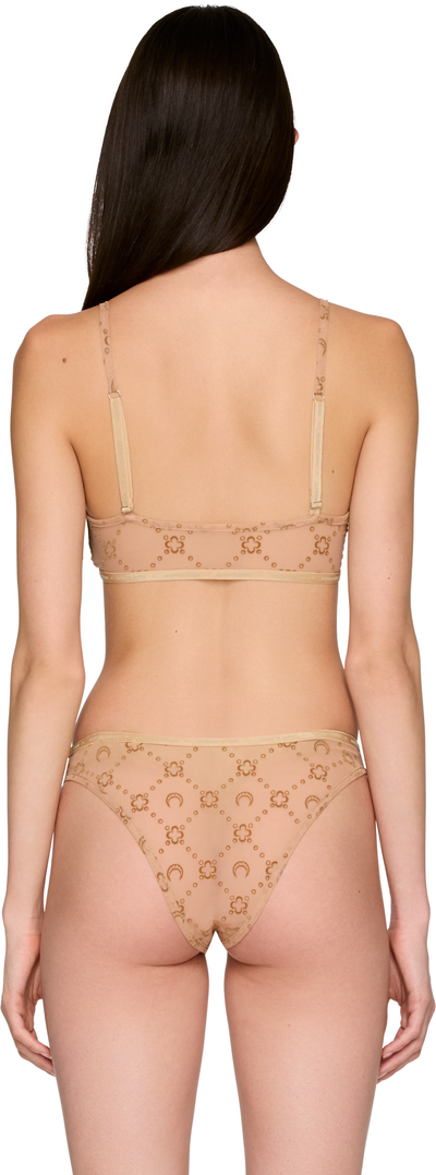Marine Serre Recycled Mesh Flock Bralette