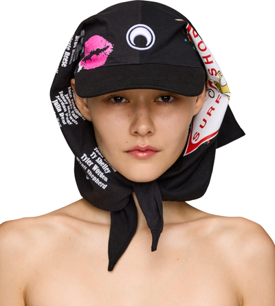Marine Serre Regenerated Graphic T-Shirts Veiled Cap