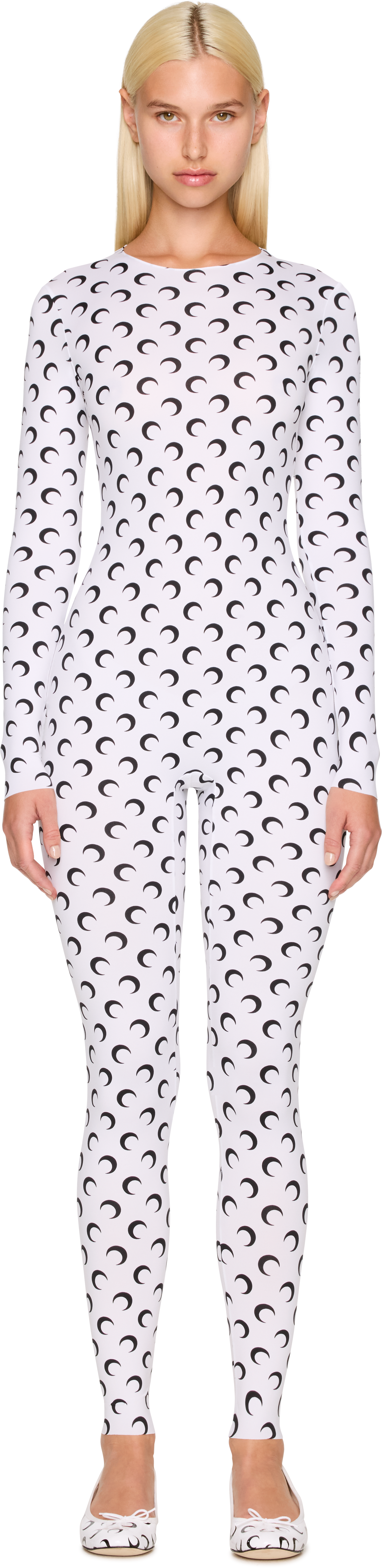 Marine Serre Recycled Jersey Moon Catsuit
