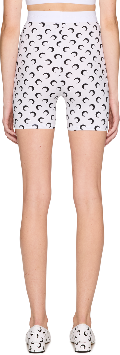 Marine Serre Recycled Moon Jersey Mini Shorts