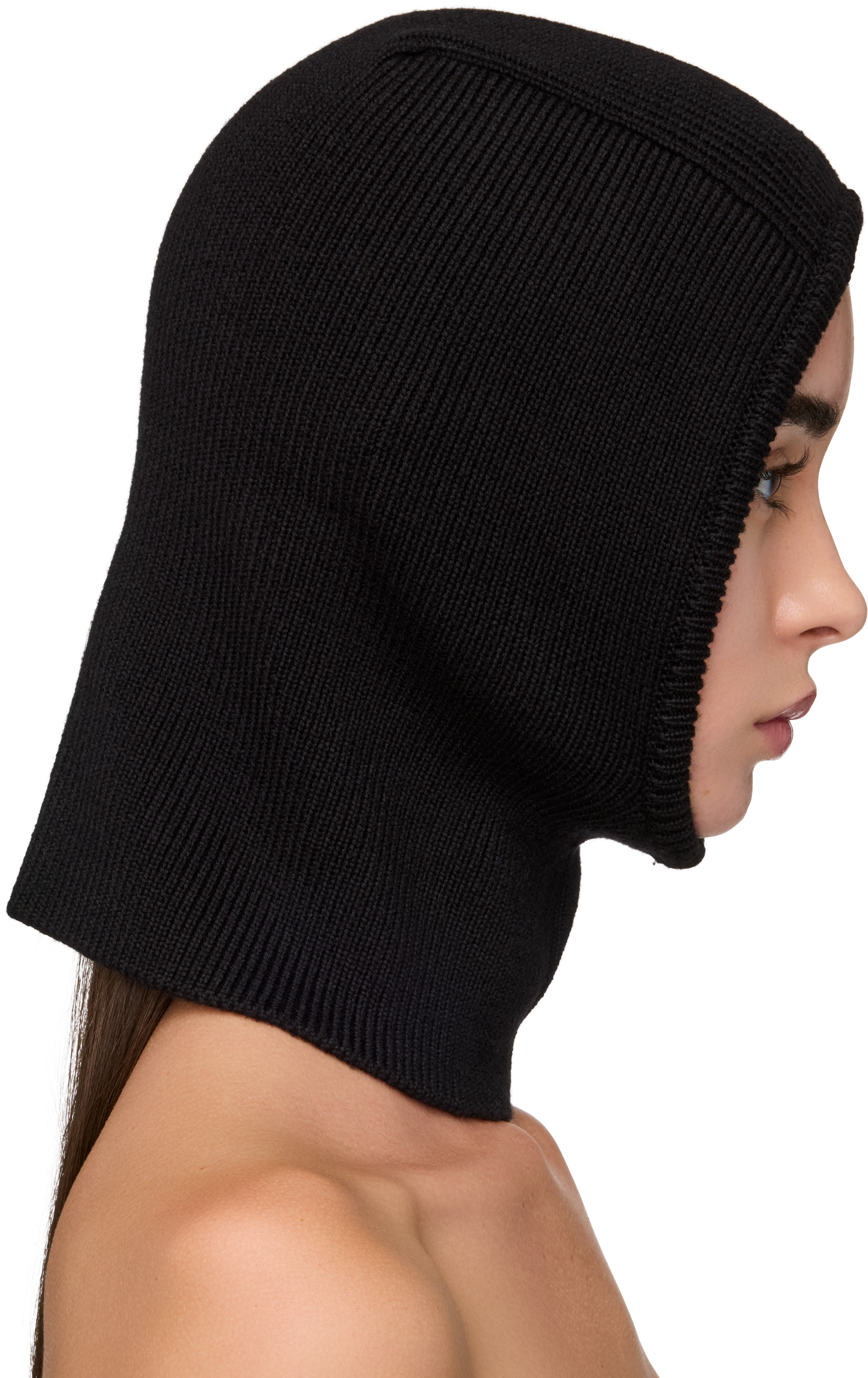 Marine Serre Merino Wool Knit Balaclava