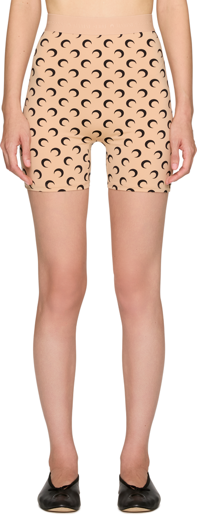 Marine Serre Recycled Moon Jersey Mini Shorts