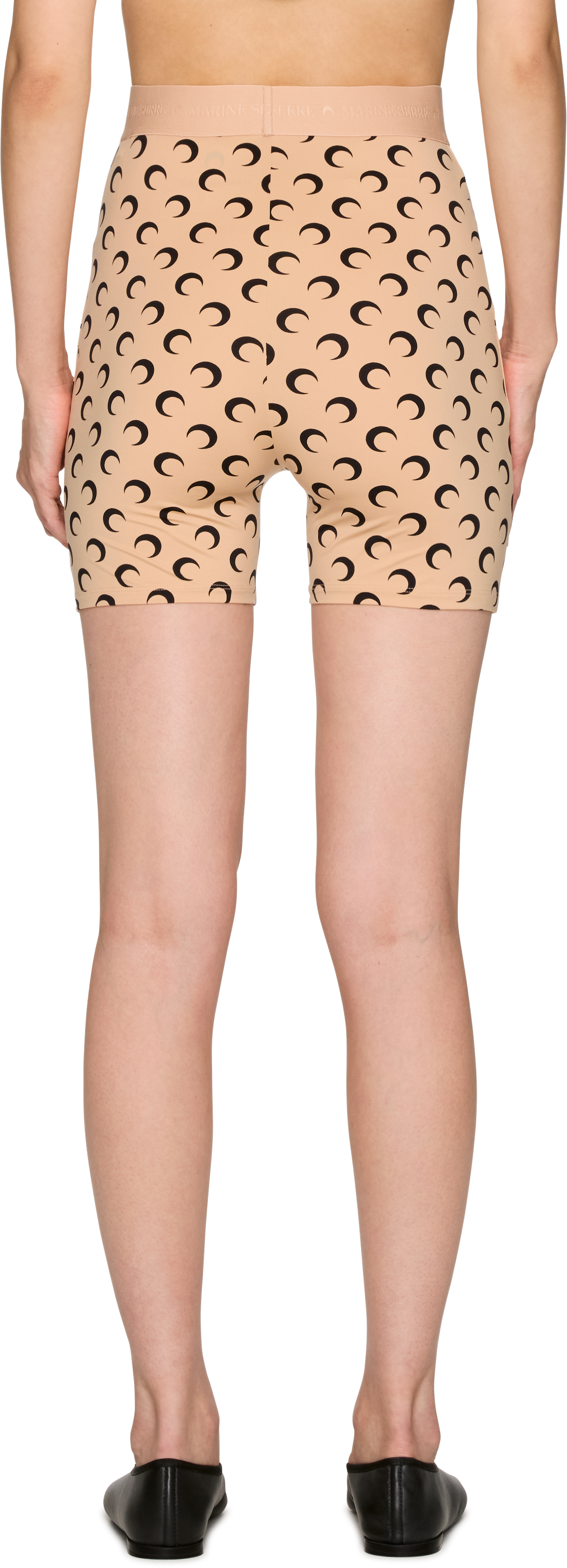 Marine Serre Recycled Moon Jersey Mini Shorts