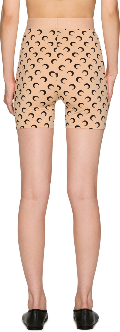 Marine Serre Recycled Moon Jersey Mini Shorts