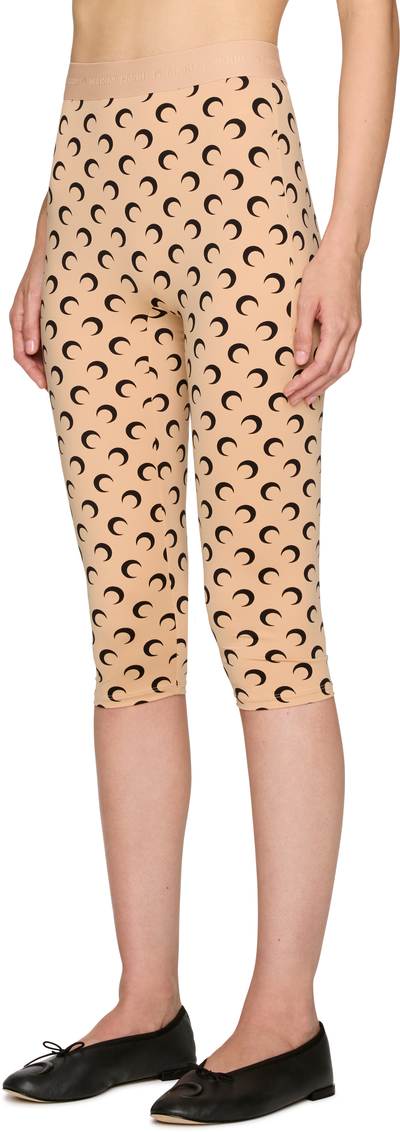 Marine Serre Recycled Moon Jersey Capri Leggings