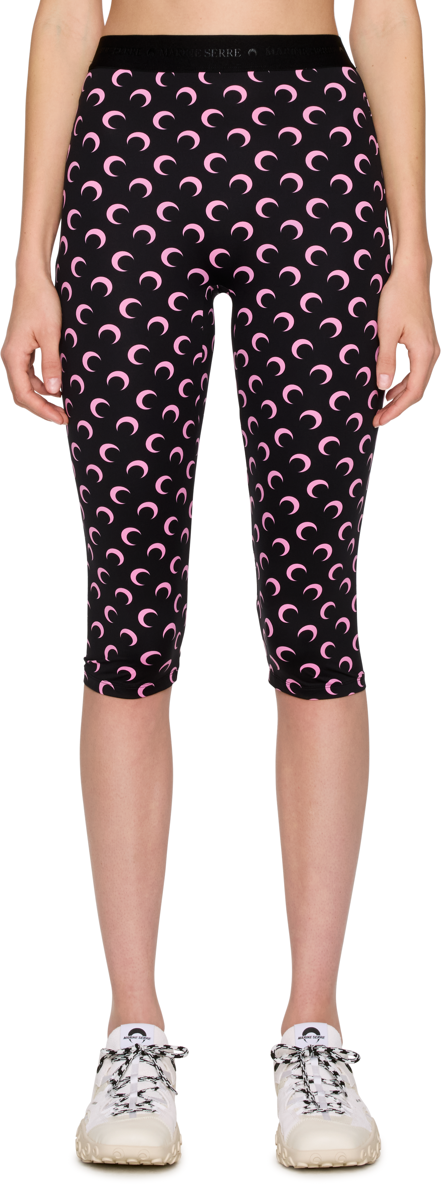 Picture of Moon Printed Jersey Capri Leggings