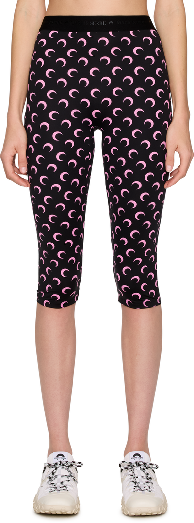 Marine Serre Moon Printed Jersey Capri Leggings