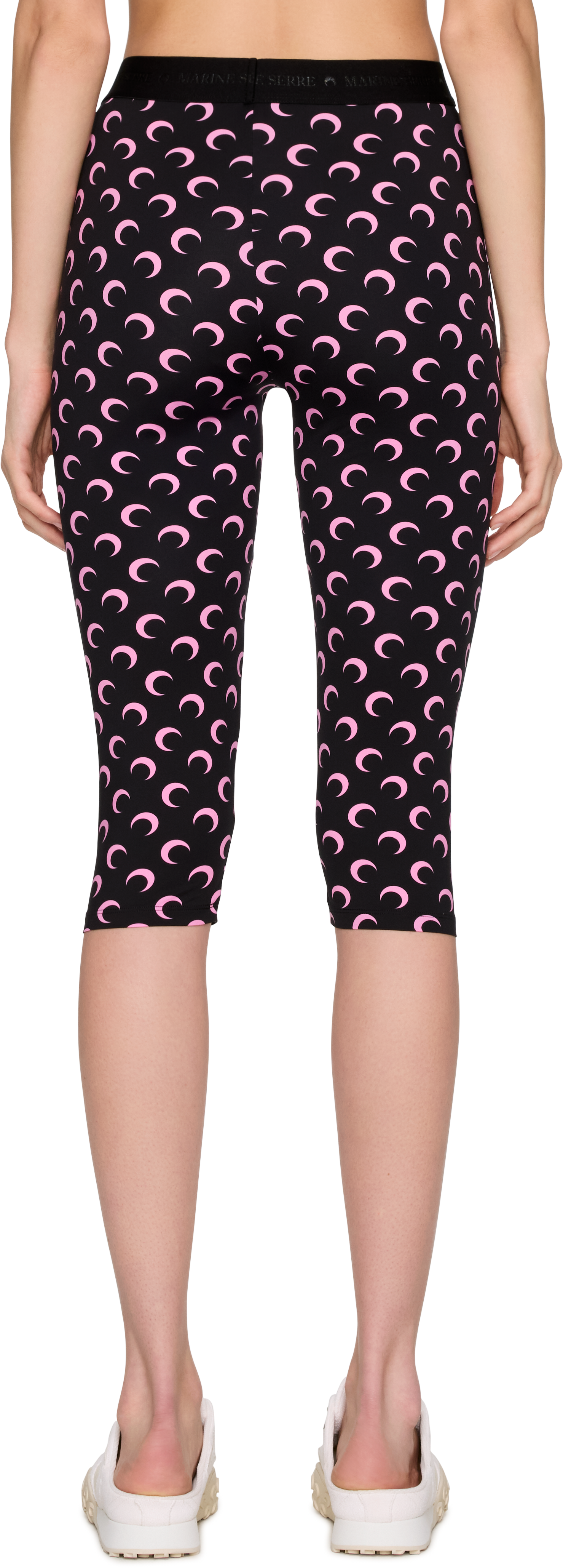 Marine Serre Moon Printed Jersey Capri Leggings