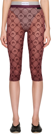 Picture of Moonogram Mesh Flock Capri Leggings
