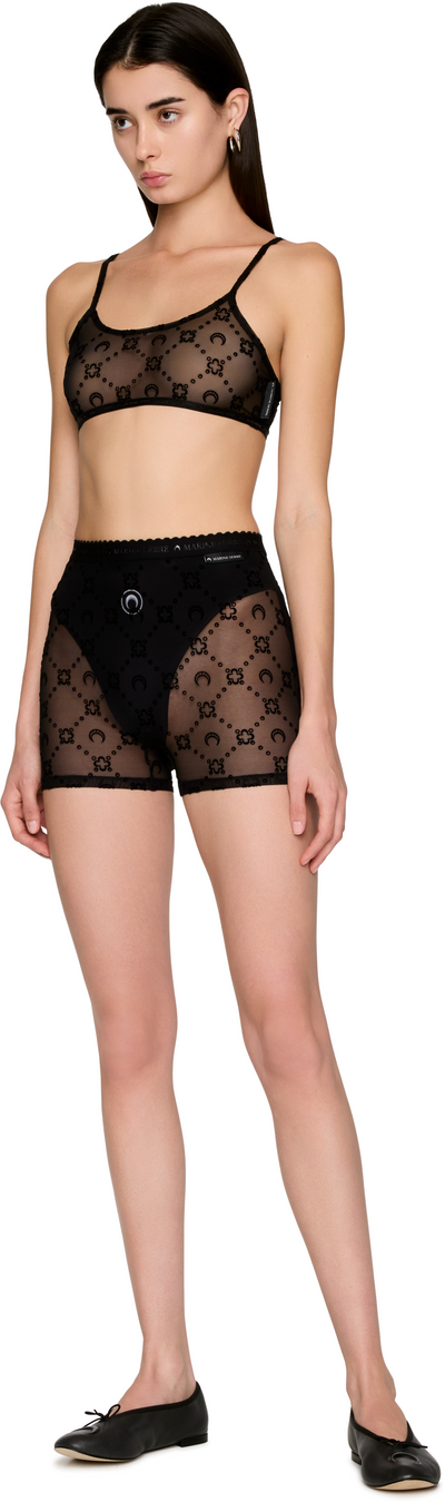 Marine Serre Recycled Mesh Flock Bralette