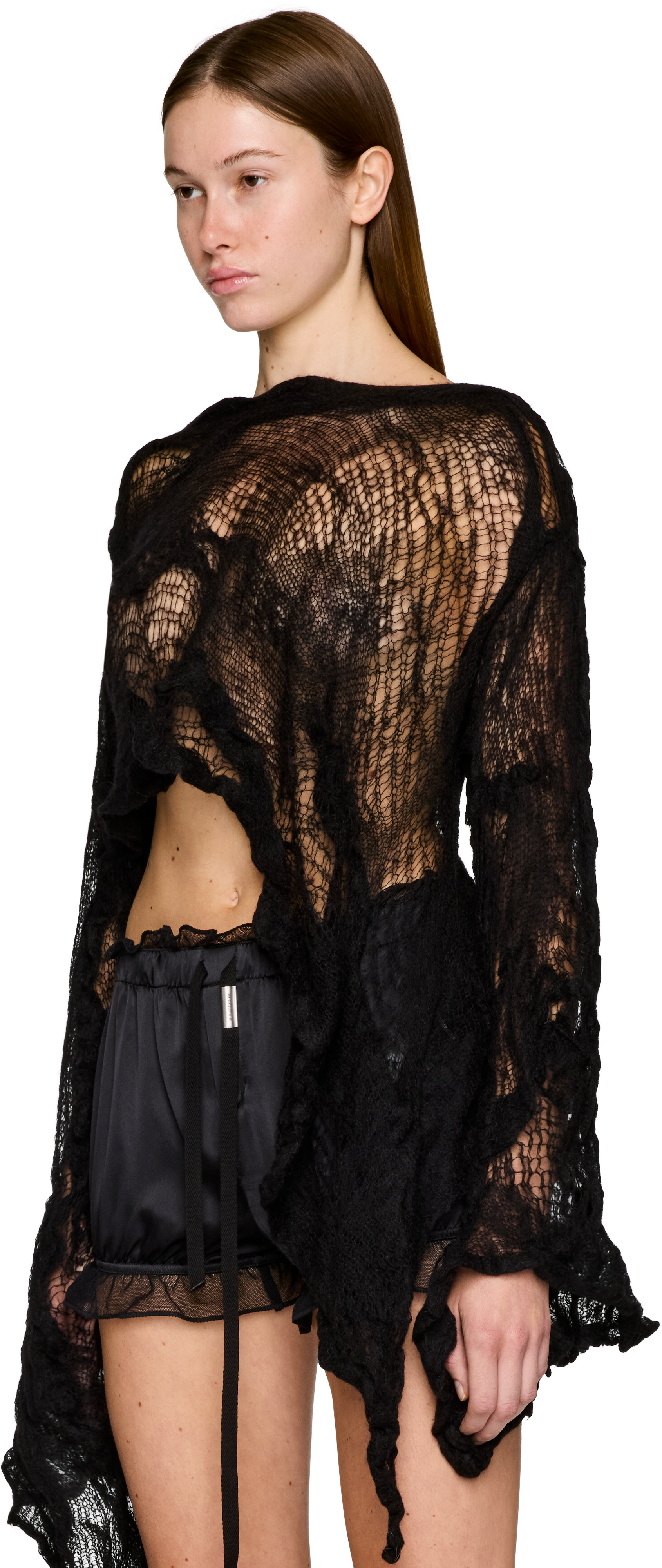 Ann Demeulemeester Cilia Off-Shoulder Sweater