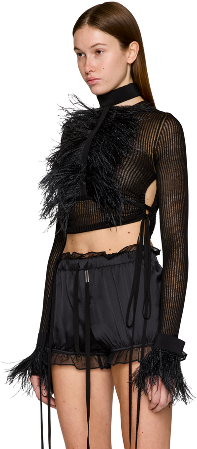 Ann Demeulemeester Bets High Neck Feather Collar