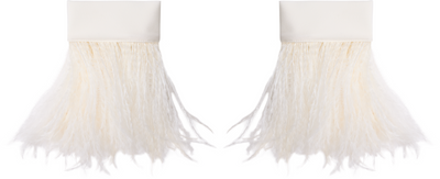 Ann Demeulemeester Vaya Frisee Feather Cuffs