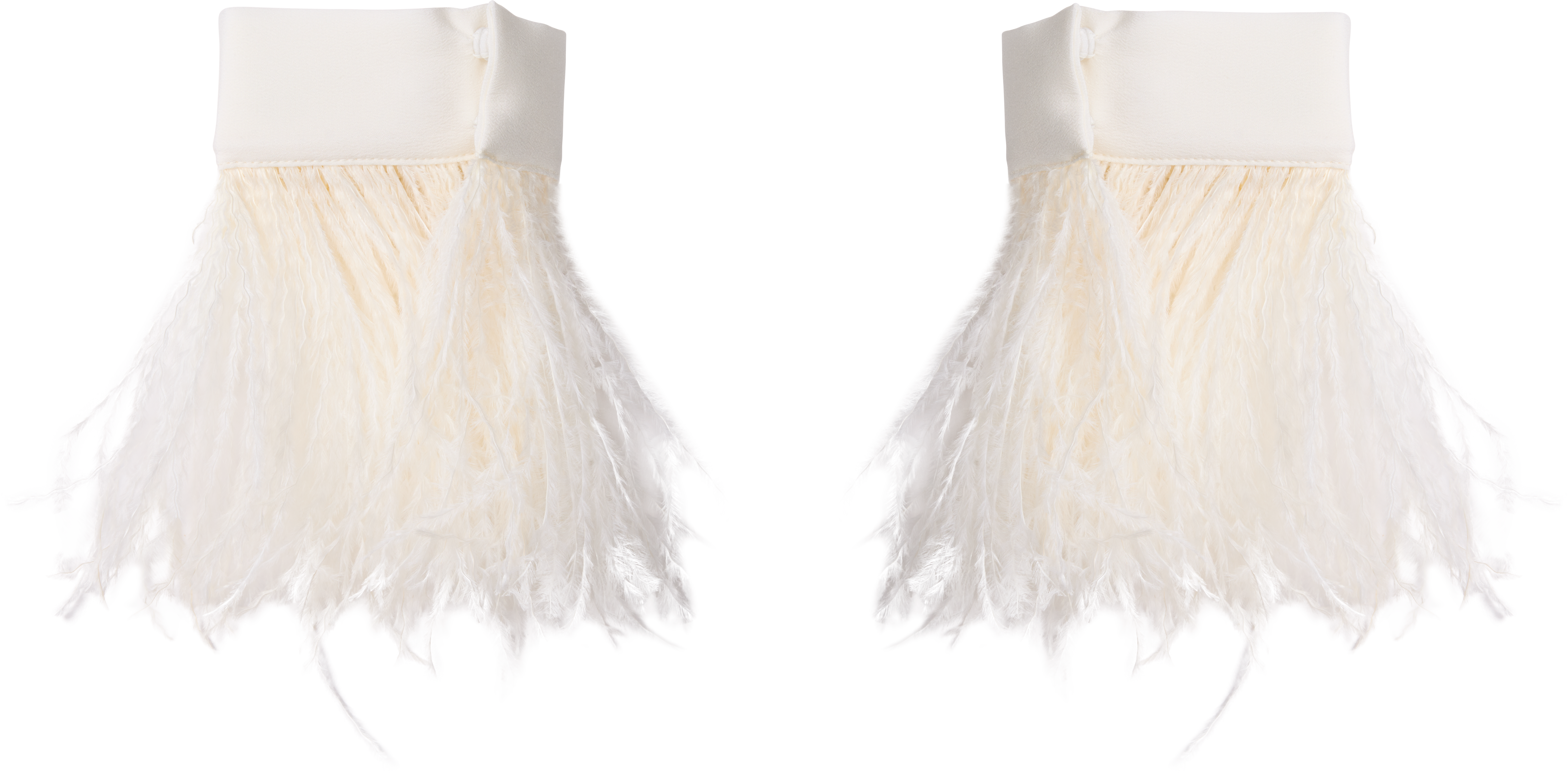 Ann Demeulemeester Vaya Frisee Feather Cuffs
