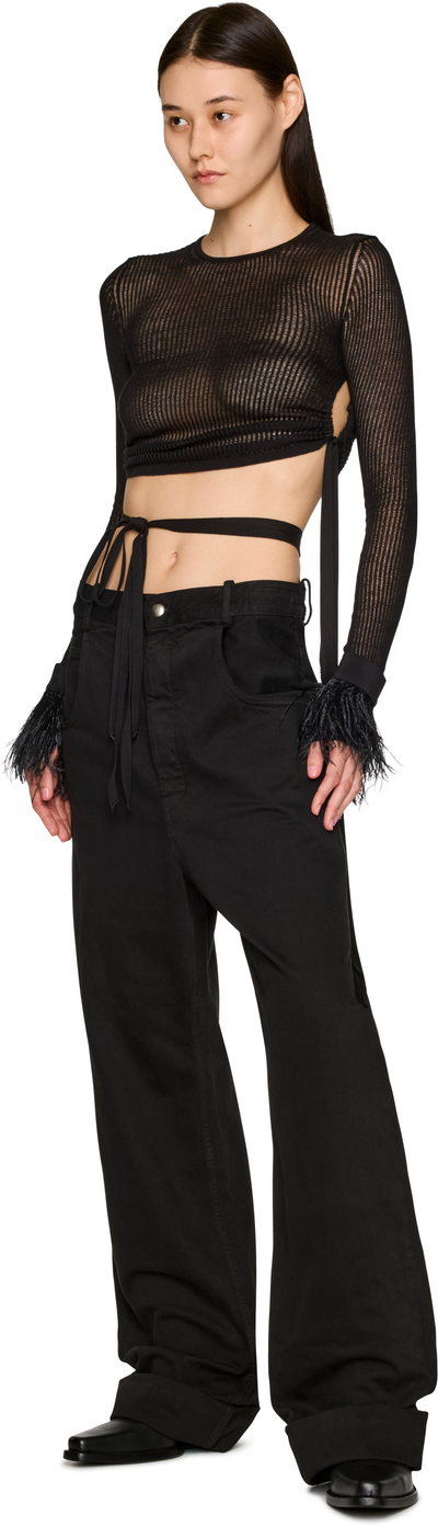 Ann Demeulemeester Vaya Frisee Feather Cuffs