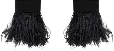 Ann Demeulemeester Vaya Frisee Feather Cuffs