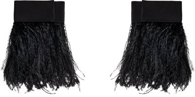 Ann Demeulemeester Vaya Frisee Feather Cuffs