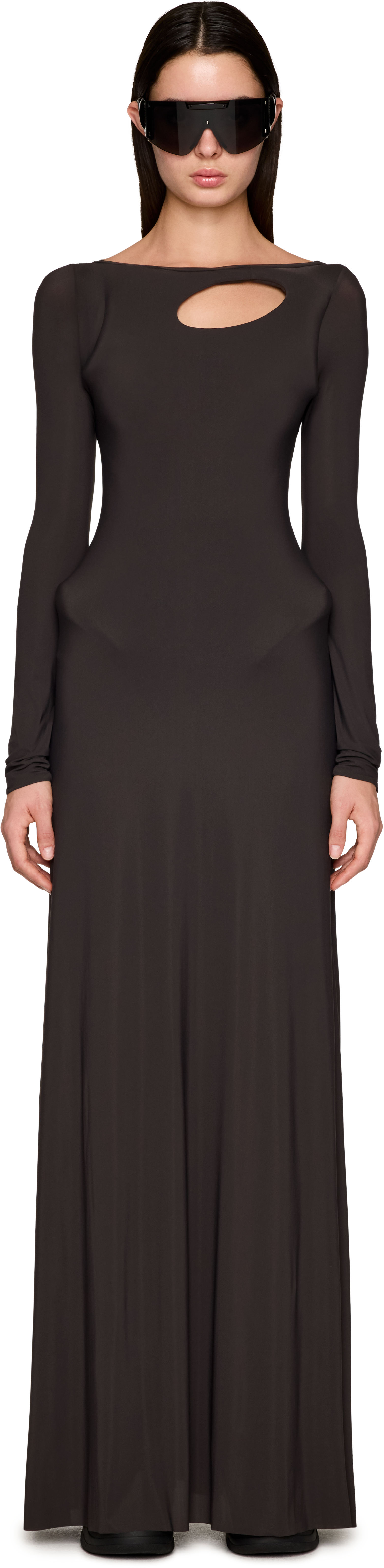 Ottolinger Sculpted Donut Longsleeve Maxi Dress