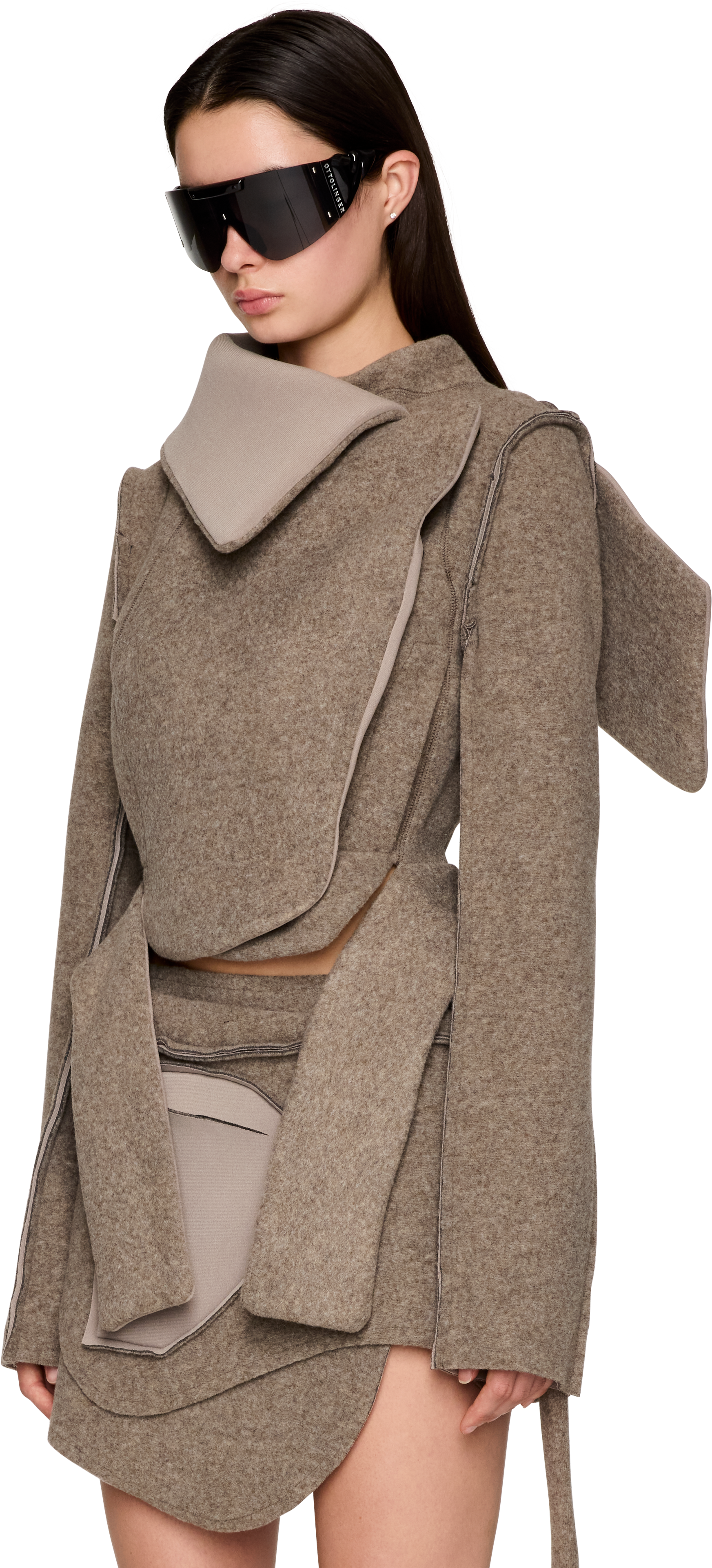 Ottolinger Felted Scuba Biker Jacket