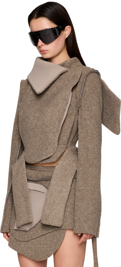 Ottolinger Felted Scuba Biker Jacket