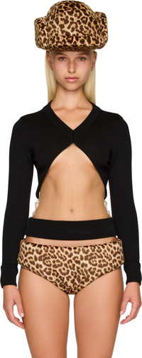 Picture of Triangle Floating Knit V-Neck Sweater