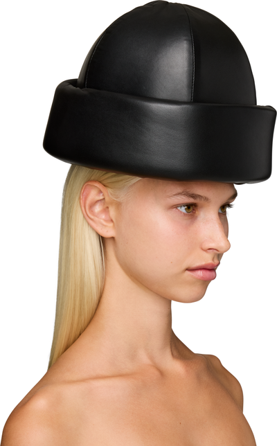 Duran Lantink Padded Leather Beanie