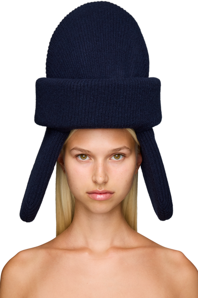 Duran Lantink Padded Ear Muff Knitted Hat