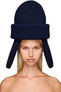 Picture of Padded Ear Muff Knitted Hat