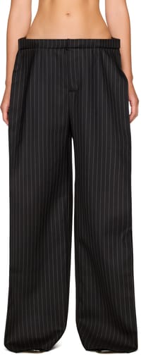 Picture of Profile Pinstriped Wool Trousers