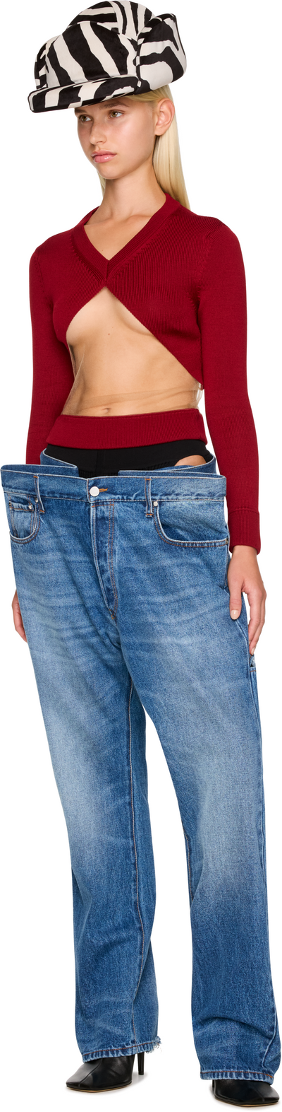 Duran Lantink Denim Apron Jeans