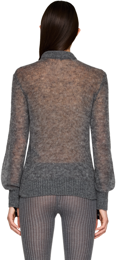 Coperni Transparent Alpaca Crewneck Sweater