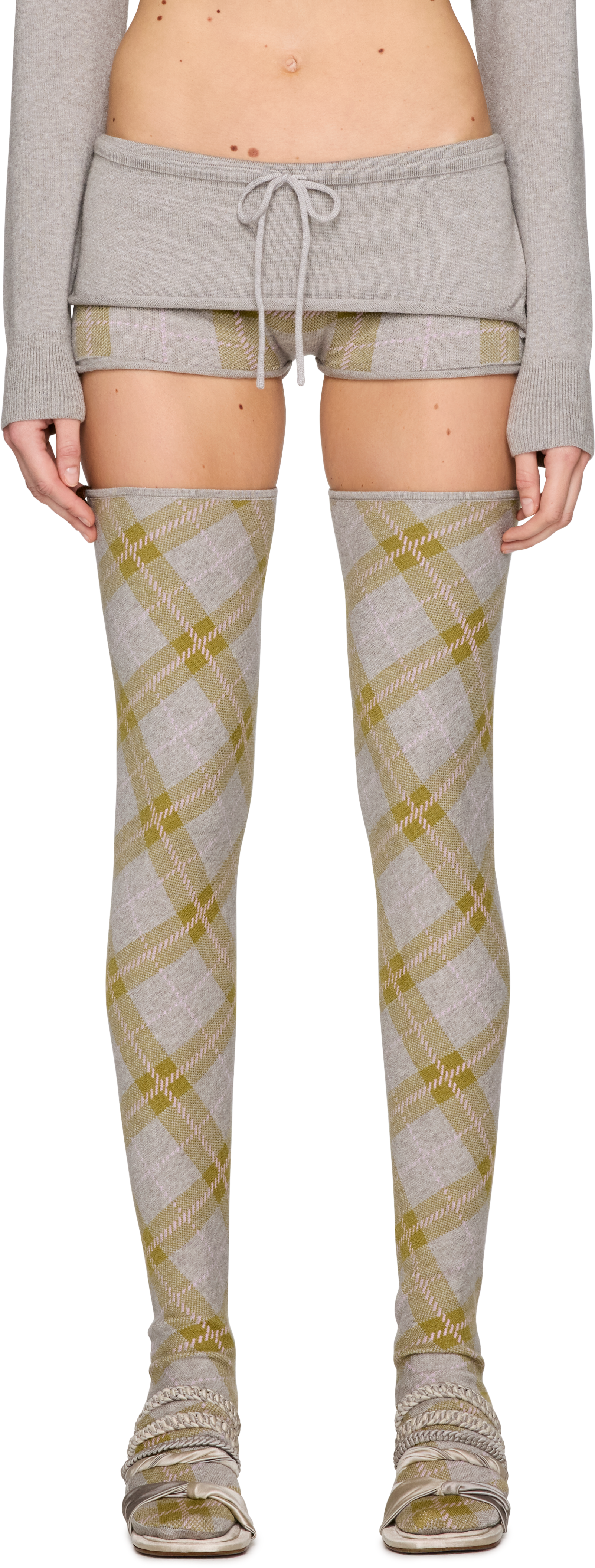 Isa Boulder Lattice Wrap Mini Skort