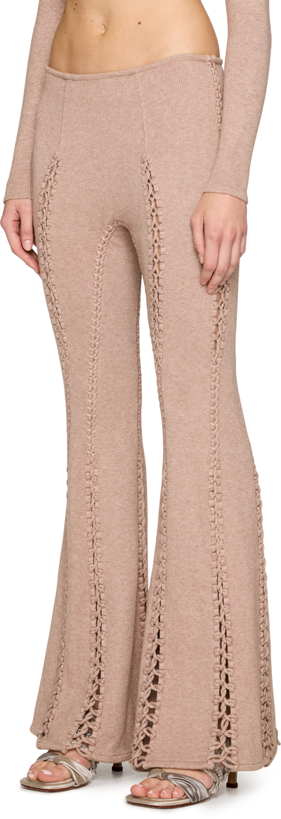 Isa Boulder Suture Boot-Cut Lounge Pants