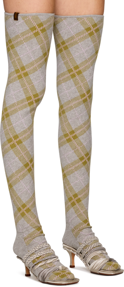 Isa Boulder Tartan High Sock