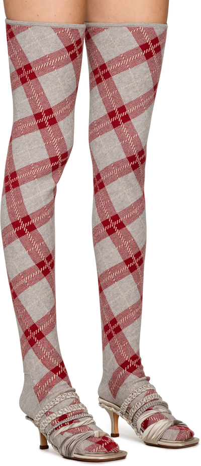 Isa Boulder Tartan High Sock