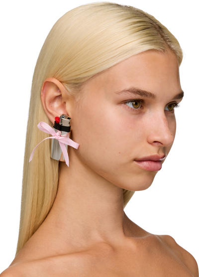 D'Heygere Bow Lighter Holder Single Earring